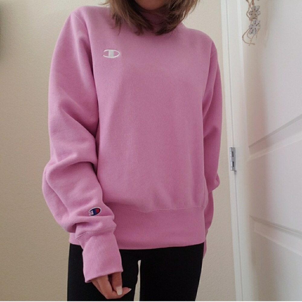 pink champion sweater